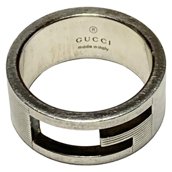 Auth GUCCI - Silver Ring #5 3/8 - Picture 2 of 5